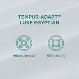 TEMPUR-Adapt Luxe Egyptian Cotton Sheets - Sleepy Blue