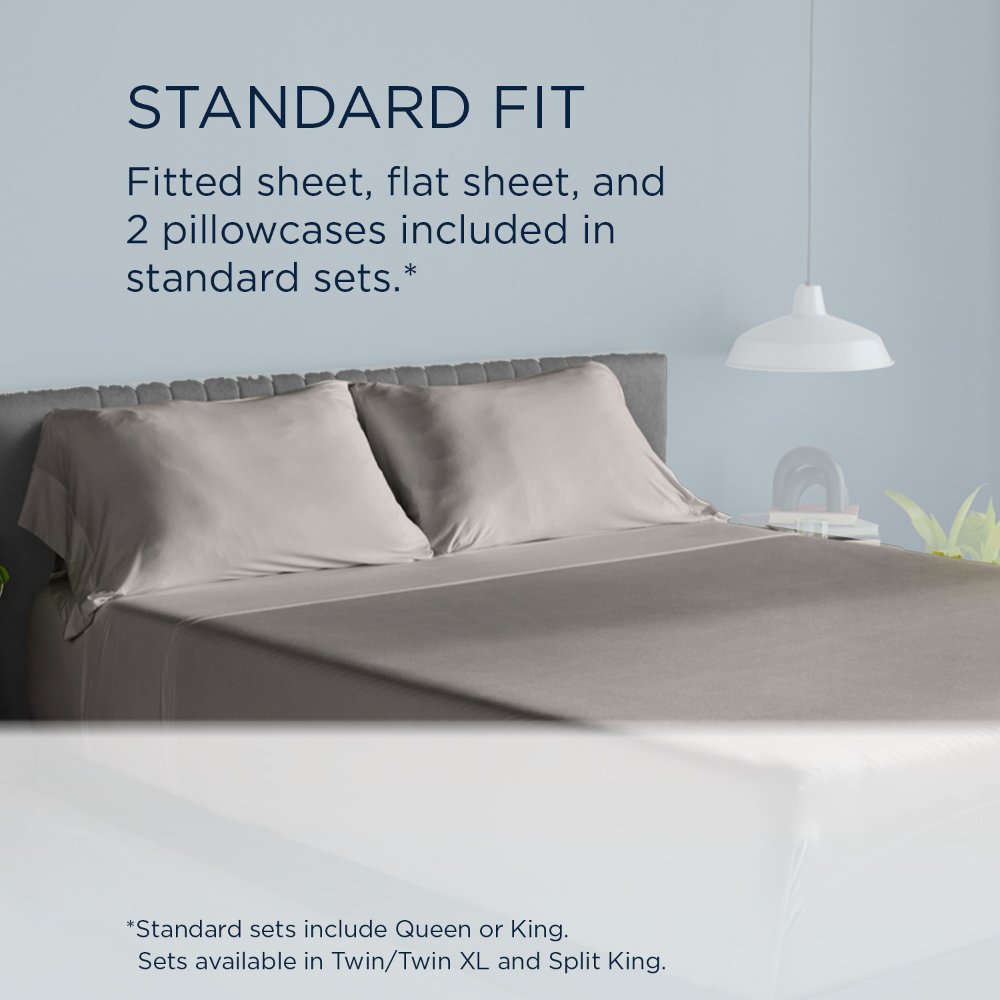 Tempur-Pedic Breeze Pillowcase Set - Graphite