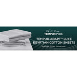 TEMPUR-Adapt Luxe Egyptian Cotton Sheets - Sleepy Blue
