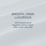 TEMPUR Luxe Egyptian Cotton Sheet Set White