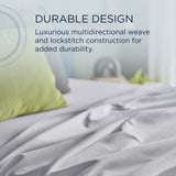 TEMPUR Luxe Egyptian Cotton Sheet Set White
