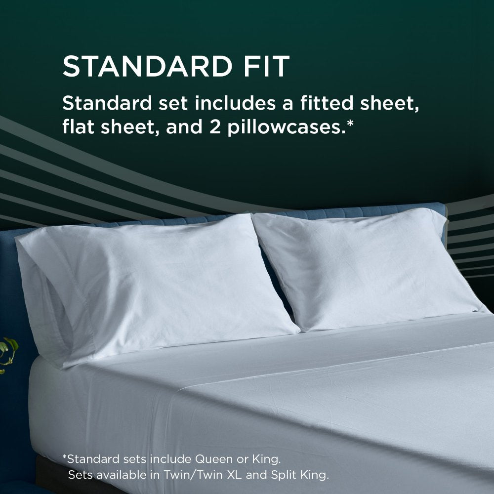 TEMPUR-Adapt Luxe Egyptian Cotton Sheets - Sleepy Blue
