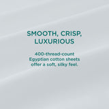 TEMPUR-Adapt Luxe Egyptian Cotton Sheets - White