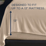 TEMPUR Rayon from Bamboo Sheet Set Sandstone