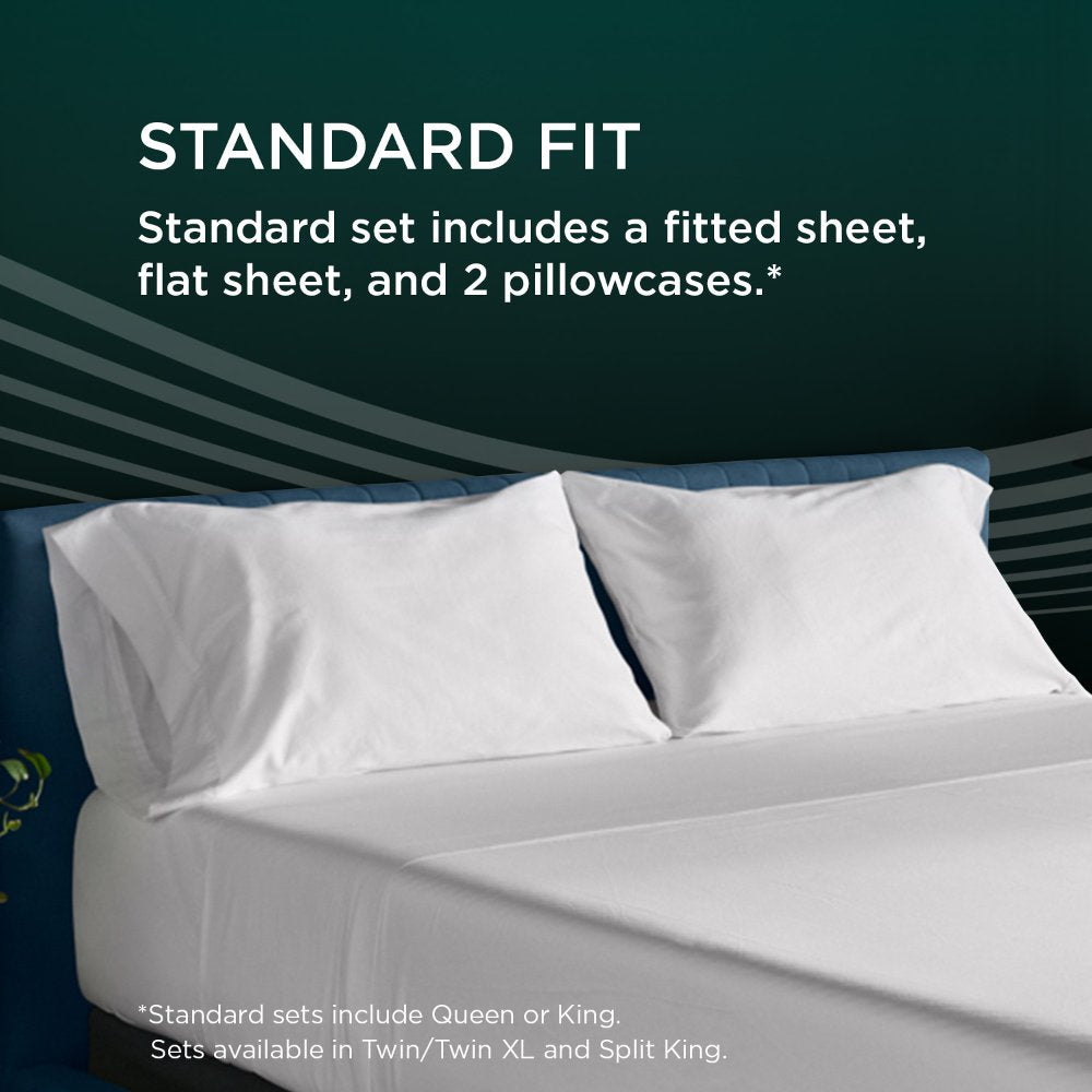 TEMPUR-Adapt Luxe Egyptian Cotton Sheets - White