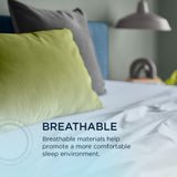 Tempur-Pedic Breeze Pillowcase Set - Sleepy Blue