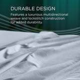 TEMPUR-Adapt Luxe Egyptian Cotton Sheets - Sleepy Blue