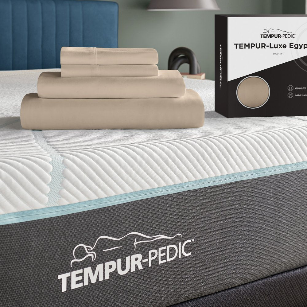 TEMPUR Luxe Egyptian Cotton Sheet Set Sandstone
