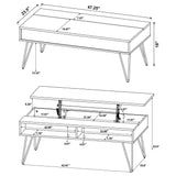 Fanning Lift-Top Coffee Table Set