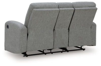 Gauntlet Reclining Loveseat with Console - Furniture World