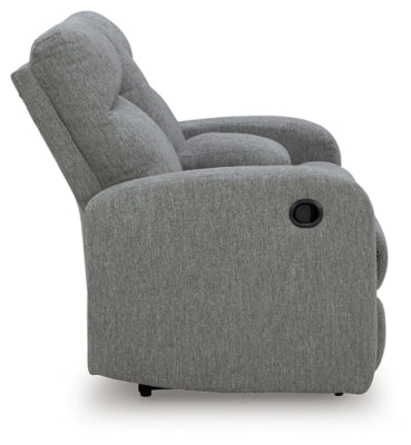 Gauntlet Reclining Loveseat with Console - Furniture World