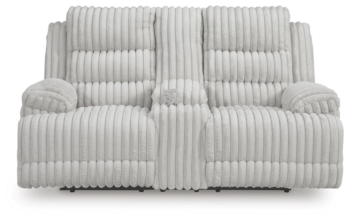 Rhines Falls Power Reclining Loveseat with Console