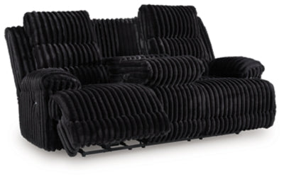 Rhine Falls Power Reclining Sofa with Drop Down Table - Furniture World