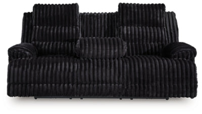 Rhine Falls Power Reclining Sofa with Drop Down Table - Furniture World