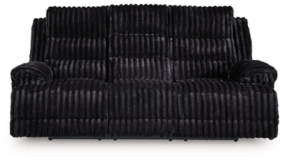 Rhine Falls Power Reclining Sofa with Drop Down Table - Furniture World