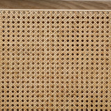 ALESUND Loveseat, Beige/Light Oak, Natural & Brown