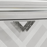 Emmeline 4 & 5 Piece Queen Bedroom Set Gray & White