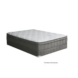 AFTON White/Gray 12" Euro Box Pocket Coil, Cal.King, E king, Full, & Queen