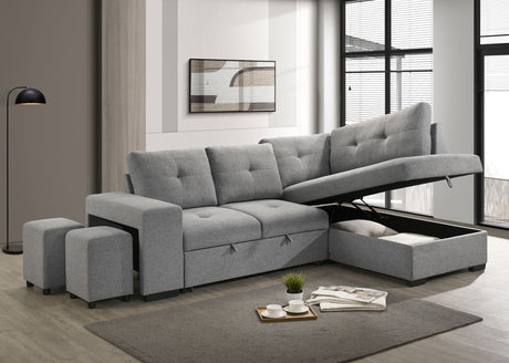 Roanne Pull-Out Sleeper Sectional Sofa - Furniture World