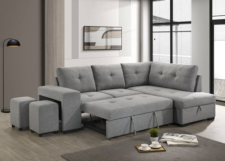 Roanne Pull-Out Sleeper Sectional Sofa - Furniture World