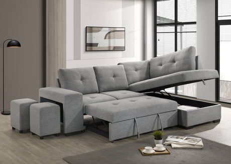 Roanne Pull-Out Sleeper Sectional Sofa - Furniture World