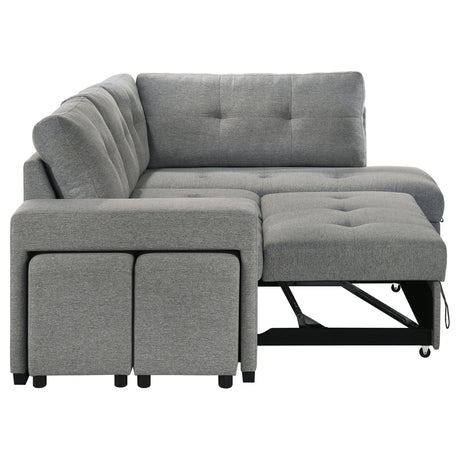 Roanne Pull-Out Sleeper Sectional Sofa - Furniture World