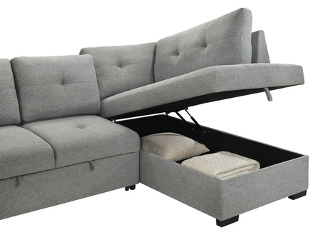 Roanne Pull-Out Sleeper Sectional Sofa - Furniture World