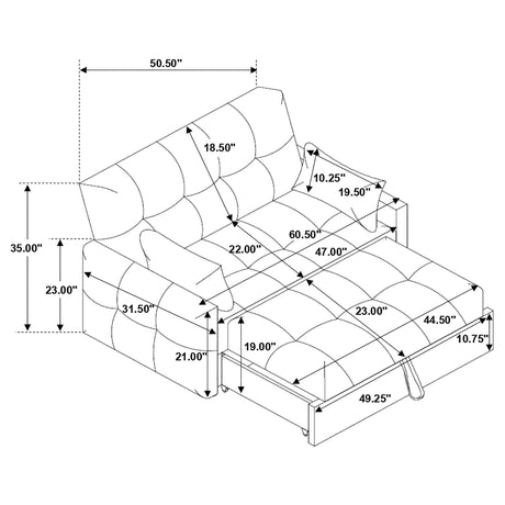 Cotswold Convertible Sleeper Sofa Bed - Furniture World