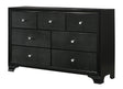 Crown Mark Micah 7 Drawers Dresser in Black image