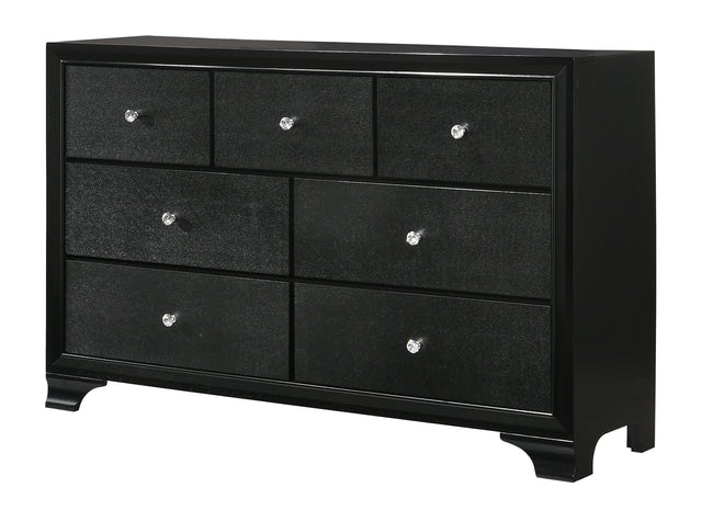 Crown Mark Micah 7 Drawers Dresser in Black image