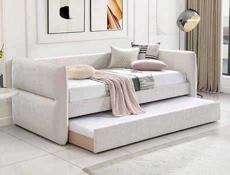 Philipa Daybed Arm- Oatmeal Tweed - Furniture World