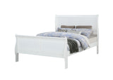 Crown Mark Louis Philip Full Sleigh Bed in White image