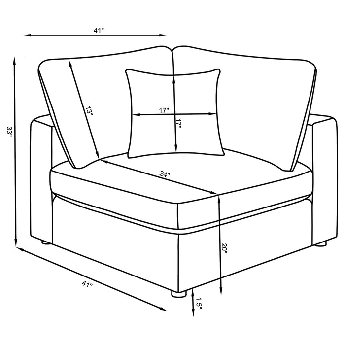 Serene 4 Piece Sectionals