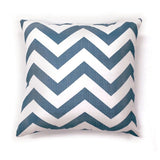 ZOE 18" X 18" Pillow, Blue Chevron (2/CTN)