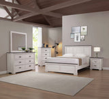 Crown Mark Furniture Leighton Twin Panel Bed in White B8180-T image