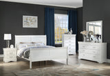 Crown Mark Louis Philip King Sleigh Bed in White image