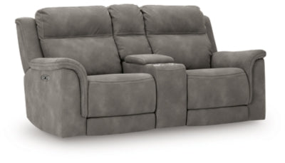 Next-Gen DuraPella Power Reclining Loveseat with Console - Furniture World