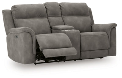 Next-Gen DuraPella Power Reclining Loveseat with Console - Furniture World