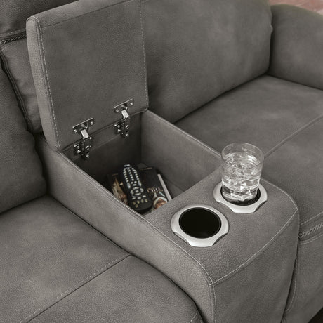 Next-Gen DuraPella Power Reclining Loveseat with Console - Furniture World