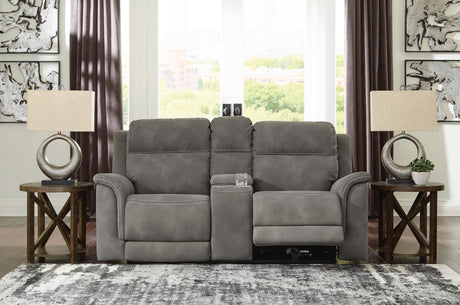 Next-Gen DuraPella Power Reclining Loveseat with Console - Furniture World