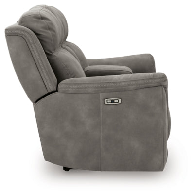 Next-Gen DuraPella Power Reclining Loveseat with Console - Furniture World