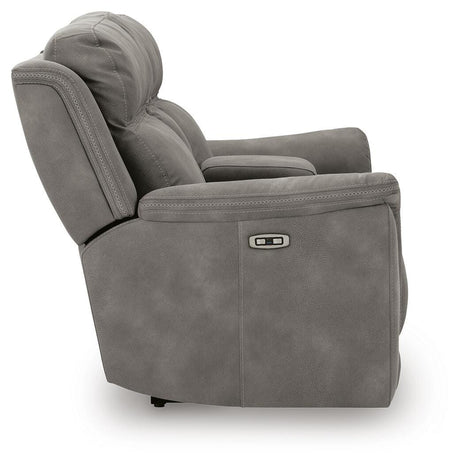 Next-Gen DuraPella Power Reclining Loveseat with Console - Furniture World