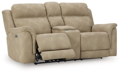 Next-Gen DuraPella Power Reclining Loveseat with Console - Furniture World