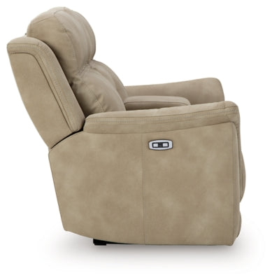 Next-Gen DuraPella Power Reclining Loveseat with Console - Furniture World