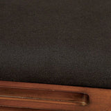 MELINA Brown Cherry/Black Arm Chair