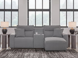 Modmax II Power Reclining Sectional with Chaise and Console