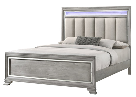 Crown Mark Vail King Panel Bed in Grey B7200-K image