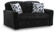 Midnight-Madness Loveseat - Onyx