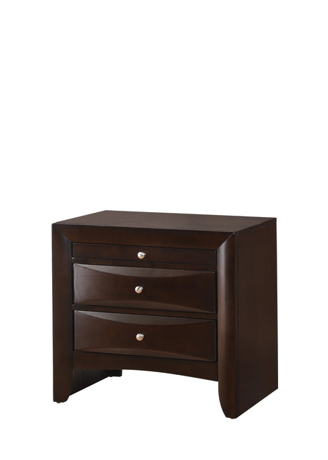 Crown Mark Emily Nightstand in Dark Cherry image