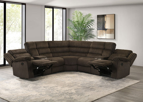 Atkinson Reclining Sectional Sofa - Furniture World